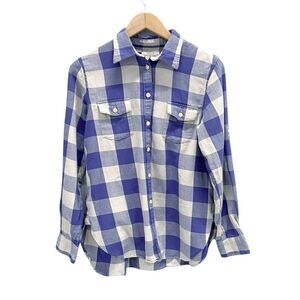 Denim & Supply Ralph Lauren Gingham Prairie Plaid Button-up Top Women’s M